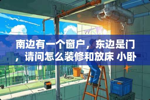 南边有一个窗户，东边是门，请问怎么装修和放床 小卧室门朝东，窗户朝南，衣柜在东面，床与书桌怎么放