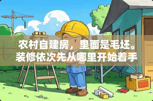 农村自建房，里面是毛坯。装修依次先从哪里开始着手装修起最好 农村盖房一般卧室要多少间？为什么