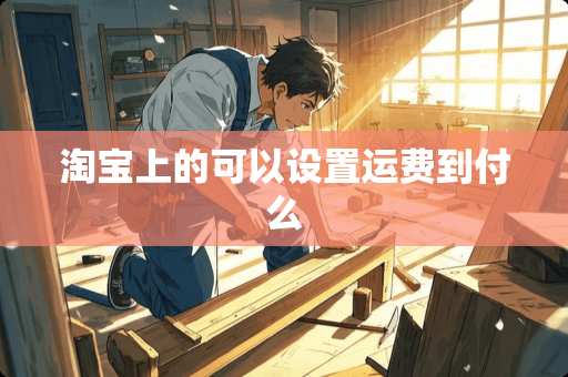 淘宝上的可以设置运费到付么