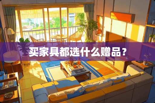 买家具都选什么赠品？