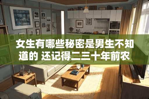 女生有哪些秘密是男生不知道的 还记得二三十年前农村做饭的土灶吗？有何感想