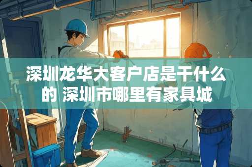 深圳龙华大客户店是干什么的 深圳市哪里有家具城