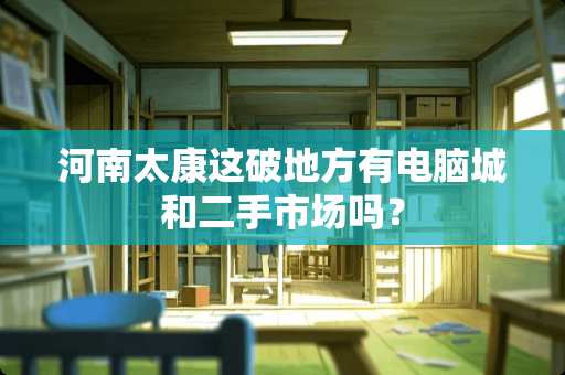 河南太康这破地方有电脑城和二手市场吗？