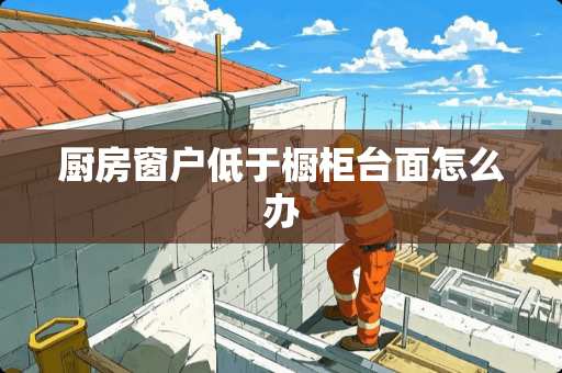 厨房窗户低于橱柜台面怎么办