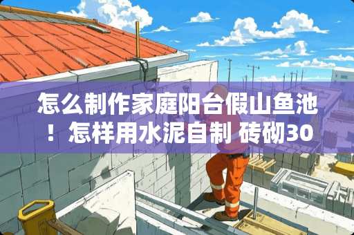 怎么制作家庭阳台假山鱼池！怎样用水泥自制 砖砌300方水池做法