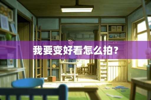我要变好看怎么拍？