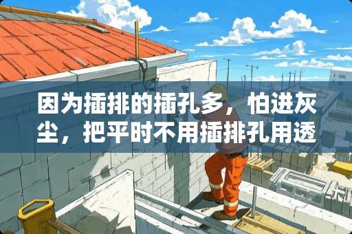 因为插排的插孔多，怕进灰尘，把平时不用插排孔用透明胶布封上，这样安全么