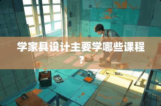 学家具设计主要学哪些课程？