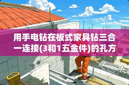 用手电钻在板式家具钻三合一连接(3和1五金件)的孔方便方法？