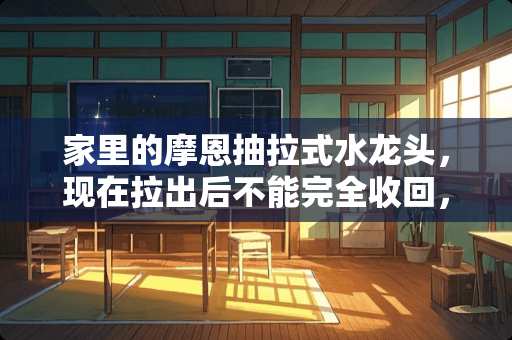 家里的摩恩抽拉式水龙头，现在拉出后不能完全收回，有什么解决方法…
