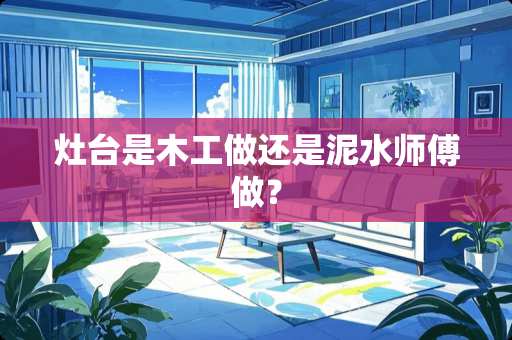 灶台是木工做还是泥水师傅做？