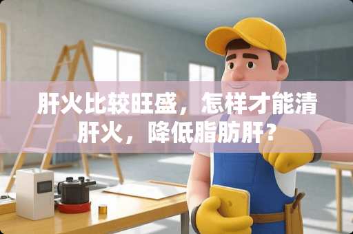 肝火比较旺盛，怎样才能清肝火，降低脂肪肝？