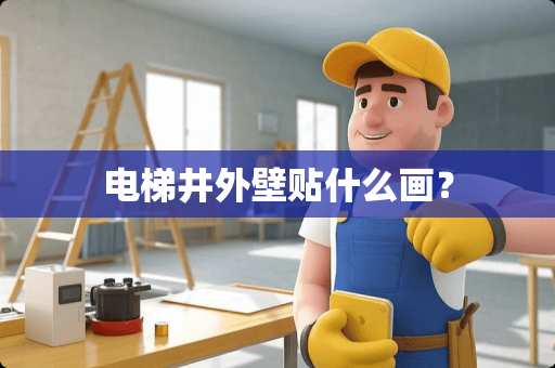 电梯井外壁贴什么画？