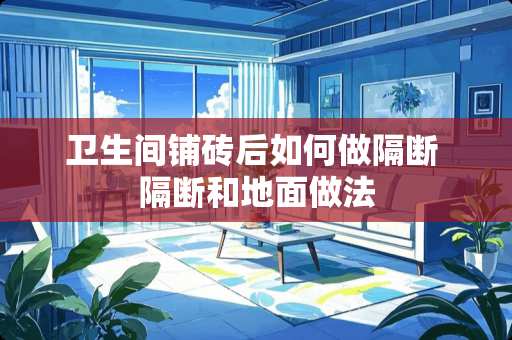 卫生间铺砖后如何做隔断 隔断和地面做法