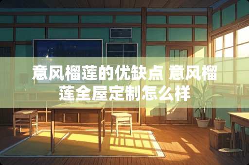 意风榴莲的优缺点 意风榴莲全屋定制怎么样