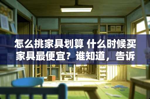 怎么挑家具划算 什么时候买家具最便宜？谁知道，告诉下