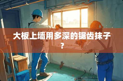 大板上墙用多深的锯齿抹子？