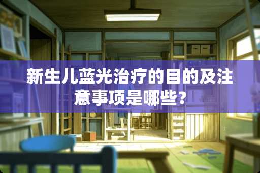 新生儿蓝光治疗的目的及注意事项是哪些？