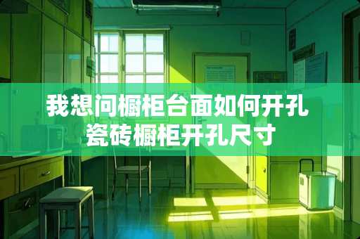 我想问橱柜台面如何开孔 瓷砖橱柜开孔尺寸