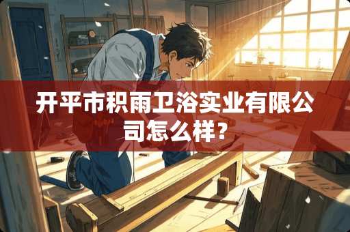 开平市积雨卫浴实业有限公司怎么样? 开平市积雨卫浴实业有限公司怎么样?