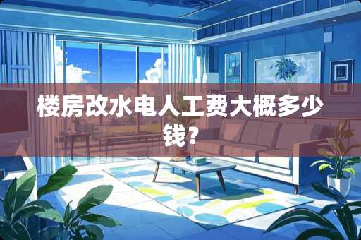 楼房改水电人工费大概多少钱？