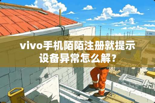 vivo手机陌陌注册就提示设备异常怎么解？