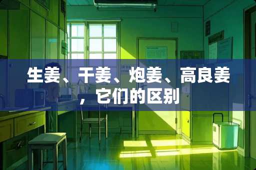 生姜、干姜、*姜、高良姜，它们的区别