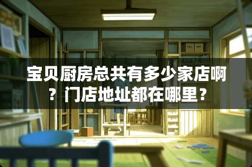 宝贝厨房总共有多少家店啊？门店地址都在哪里？