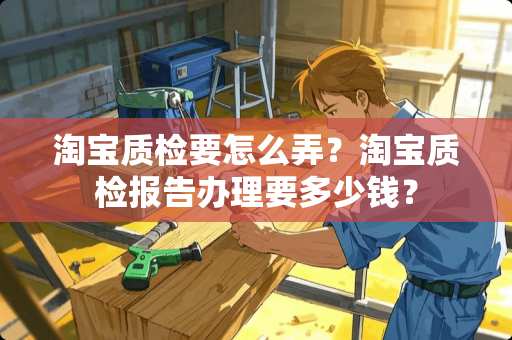 淘宝质检要怎么弄？淘宝质检报告办理要多少钱？