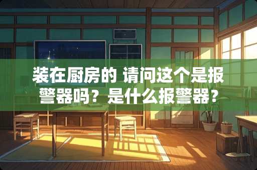 装在厨房的 请问这个是报警器吗？是什么报警器？