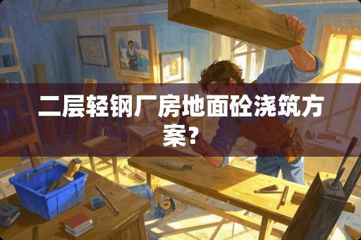 二层轻钢厂房地面砼浇筑方案？