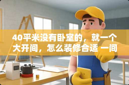 40平米没有卧室的，就一个大开间，怎么装修合适 一间卧室的面积是40什么
