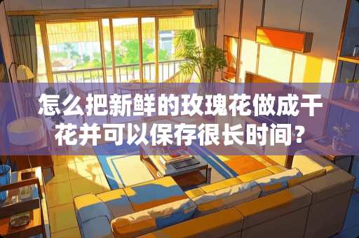 怎么把新鲜的玫瑰花做成干花并可以保存很长时间？