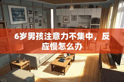 6岁男孩注意力不集中，反应慢怎么办