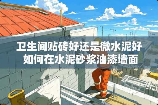 卫生间贴砖好还是微水泥好 如何在水泥砂浆油漆墙面上镶贴瓷砖