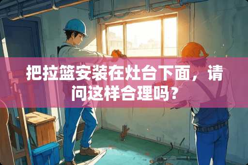 把拉篮安装在灶台下面，请问这样合理吗？