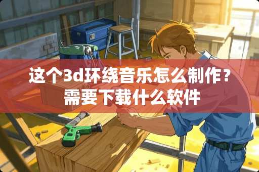 这个3d环绕音乐怎么制作？ 需要下载什么软件