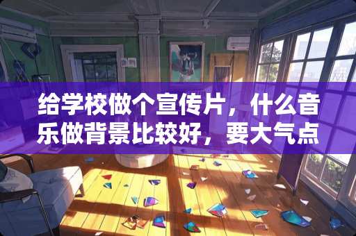 给学校做个宣传片，什么音乐做背景比较好，要大气点的