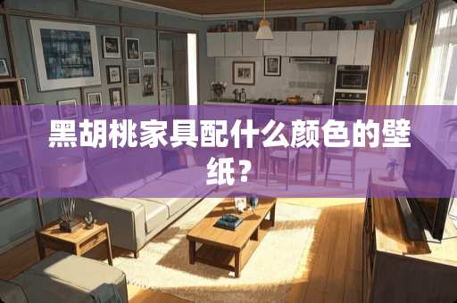 黑胡桃家具配什么颜色的壁纸？
