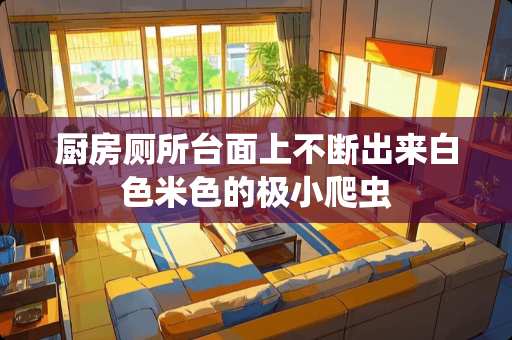 厨房厕所台面上不断出来白色米色的极小爬虫