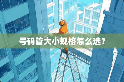 号码管大小规格怎么选？