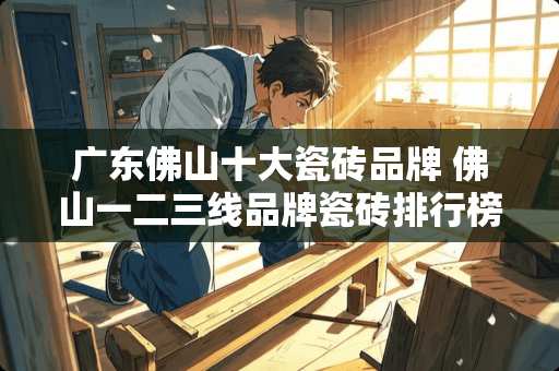 广东佛山十大瓷砖品牌 佛山一二三线品牌瓷砖排行榜