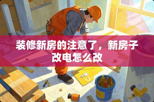 装修新房的注意了，新房子改电怎么改