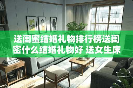 送闺蜜结婚礼物排行榜送闺密什么结婚礼物好 送女生床头灯代表什么