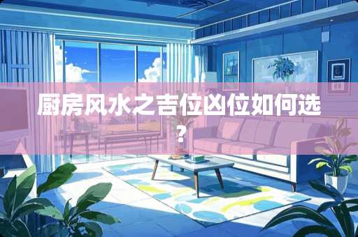 厨房风水之吉位凶位如何选？