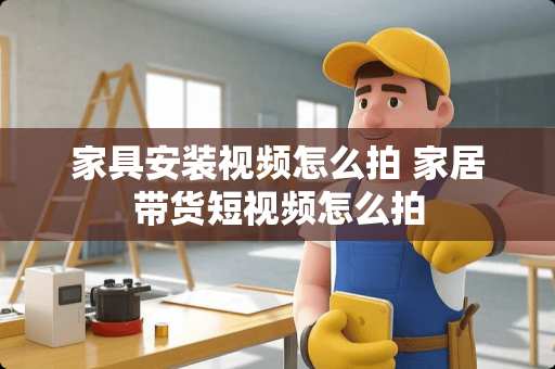 家具安装视频怎么拍 家居带货短视频怎么拍