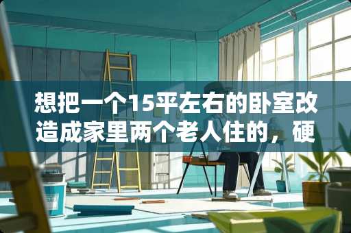 想把一个15平左右的卧室改造成家里两个老人住的，硬装软装预算 装修软装推荐卧室