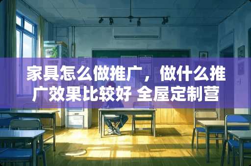 家具怎么做推广，做什么推广效果比较好 全屋定制营销模式新思维