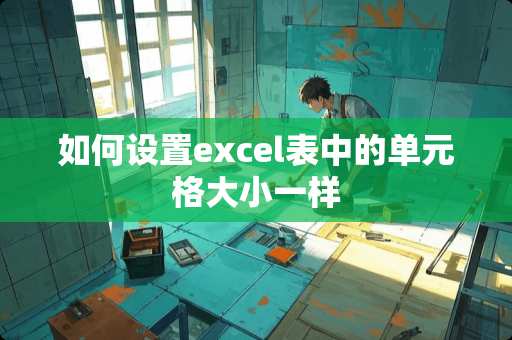 如何设置excel表中的单元格大小一样