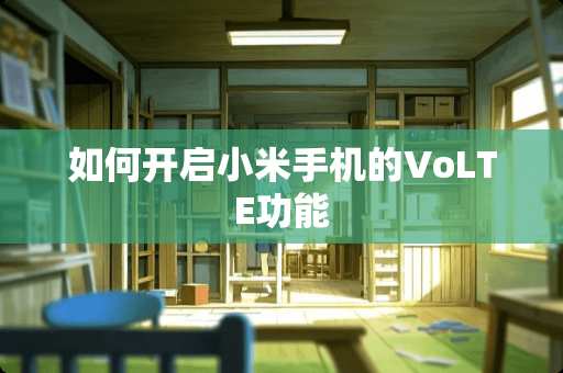 如何开启小米手机的VoLTE功能